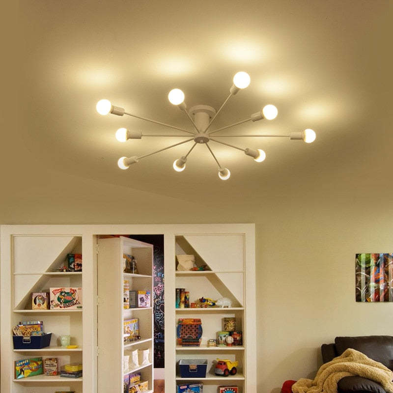 Silva Modern Simple Flush Mount Ceiling Light, 6/8/10 Heads - Neutral Decor