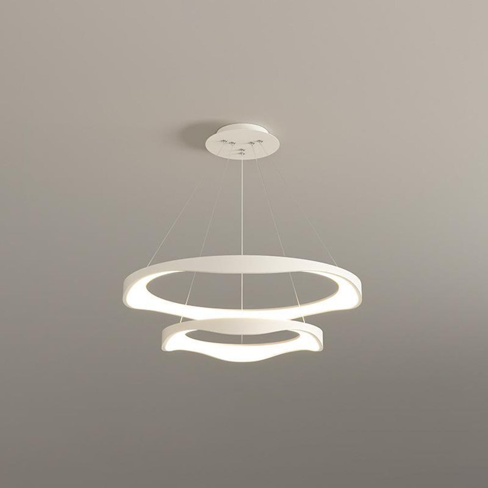 Arisha Pendant Light Rond Modern, Black/White, Dining Room - Neutral Decor