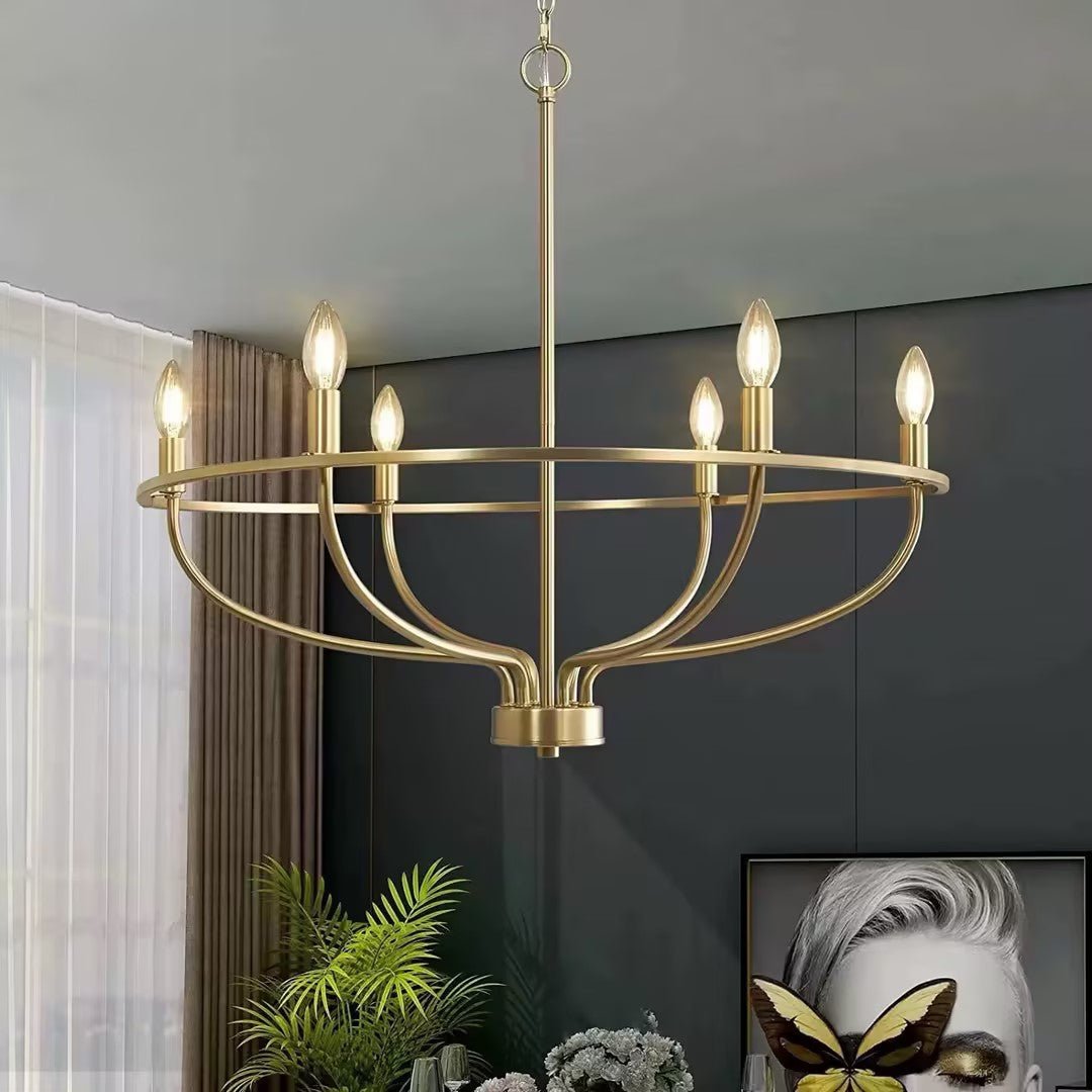 Cisoriel Classic Brass Chandelier-Neutral Decor