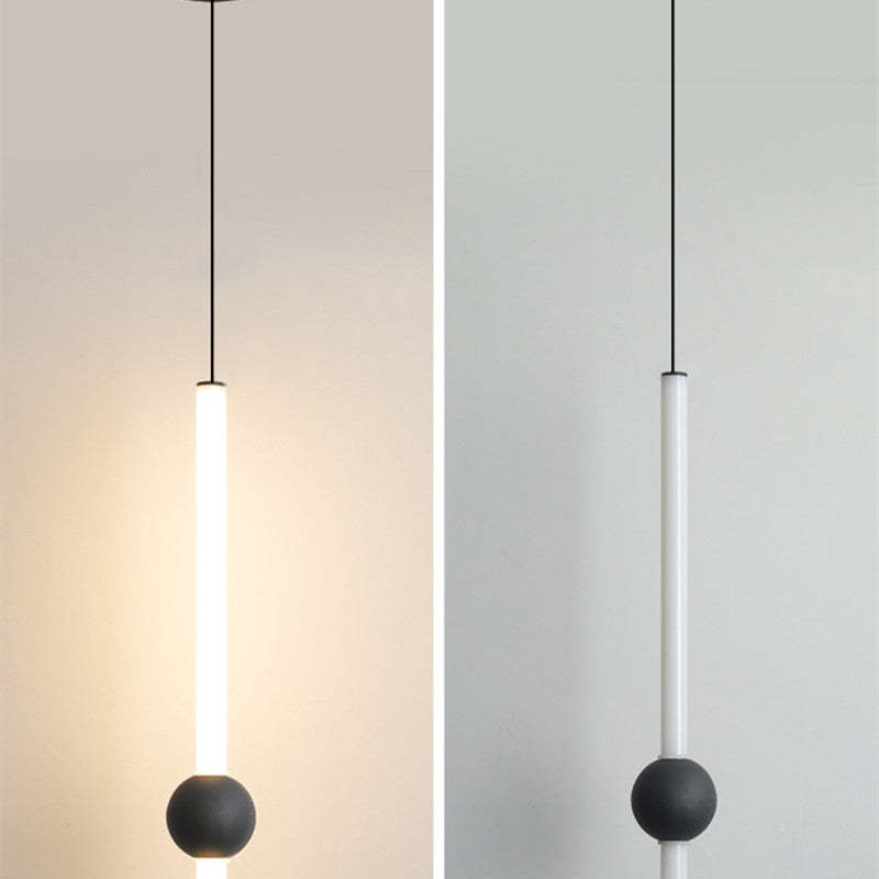 Arisha Minimalist Linear Globe Glass Pendant Light, Bedroom - Neutral Decor