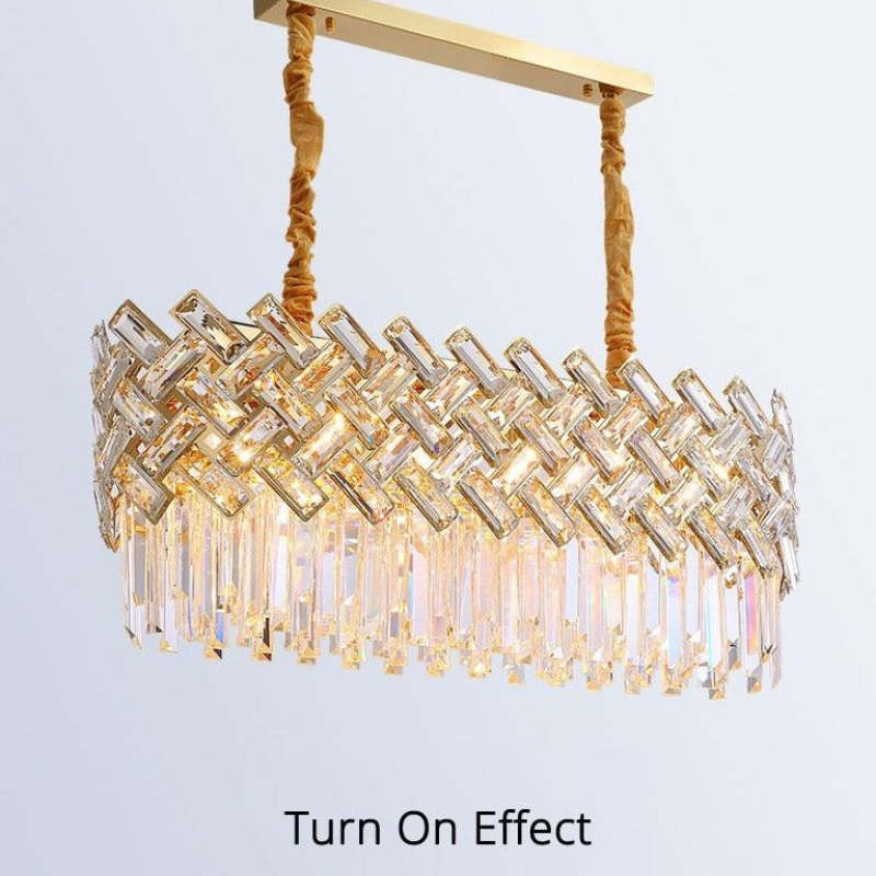 Kristy Luxury Gold Chandelier, Crystal & Metal - Neutral Decor