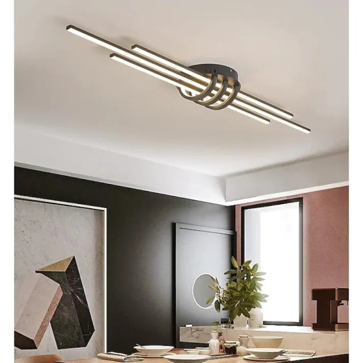 Arisha Modern LED Ceiling Light Black/White Living Room - Neutral Decor