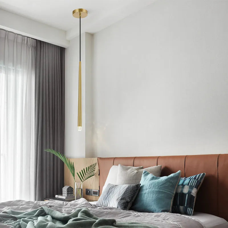 Arisha Pendant Light Linear Modern, Gold, Living Rooms - Neutral Decor