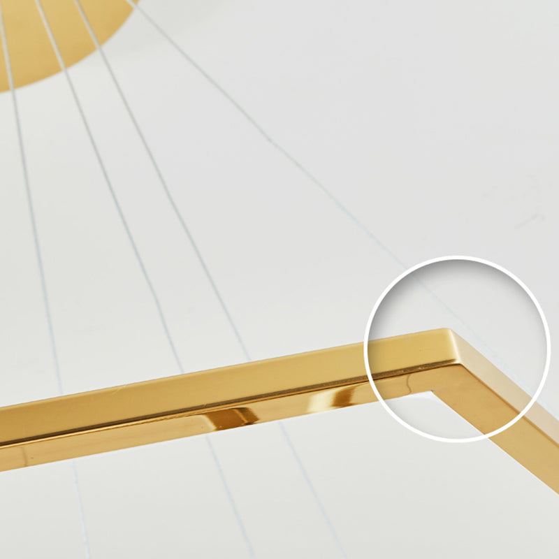 Arisha Minimalist Geomatic Metal Pendant Light, Gold, DIY - Neutral Decor