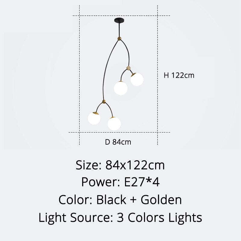 Valentina Minimalist Elegant Unique Branch Chandeliers, Living Room - Neutral Decor