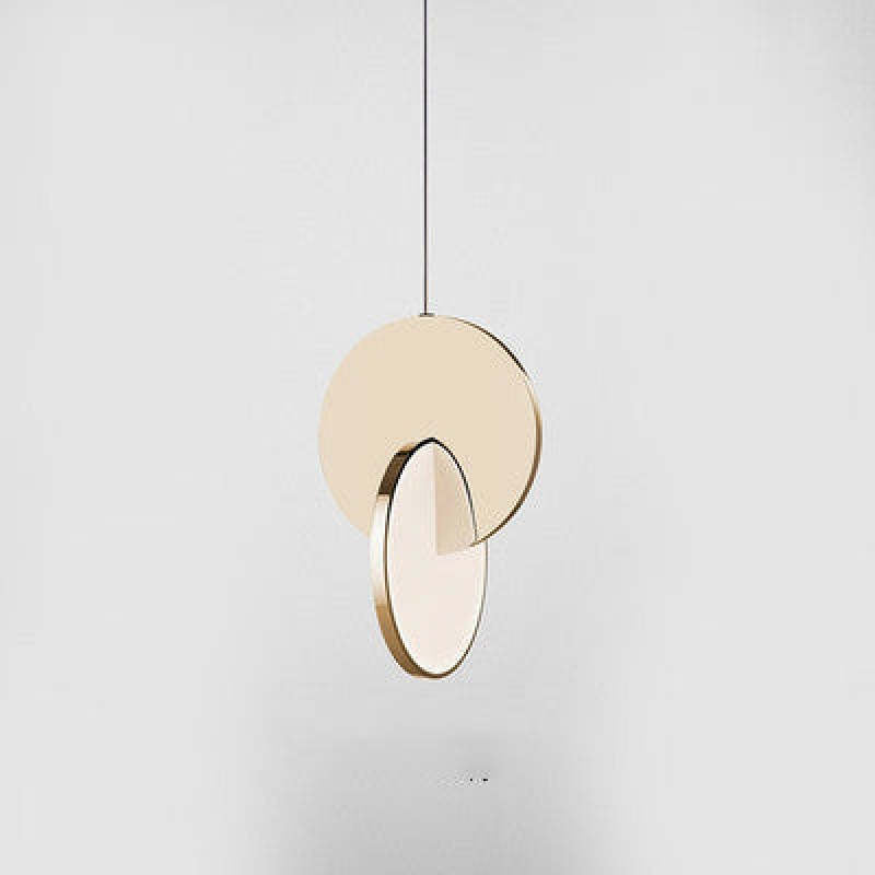 Arisha Pendant Light, Disc, Gold/Silver - Neutral Decor