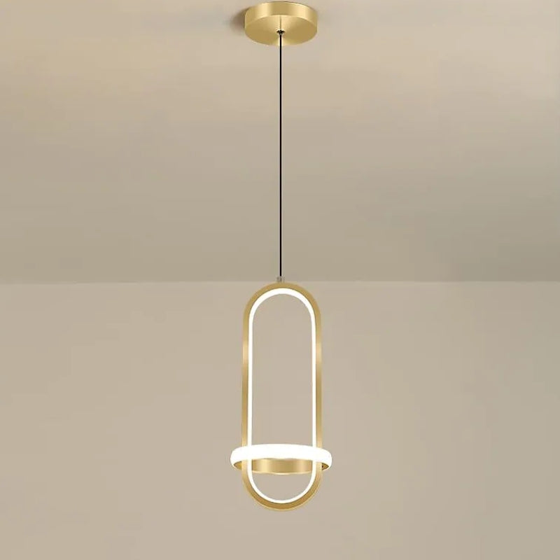 Arisha Modern Minimalist LED Ring Pendant Light Bedsides - Neutral Decor