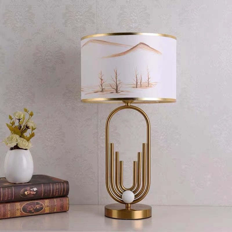 Freja Artistic Table Lamp Floor Lamp Bedside Desk Light For Bedroom - Neutral Decor