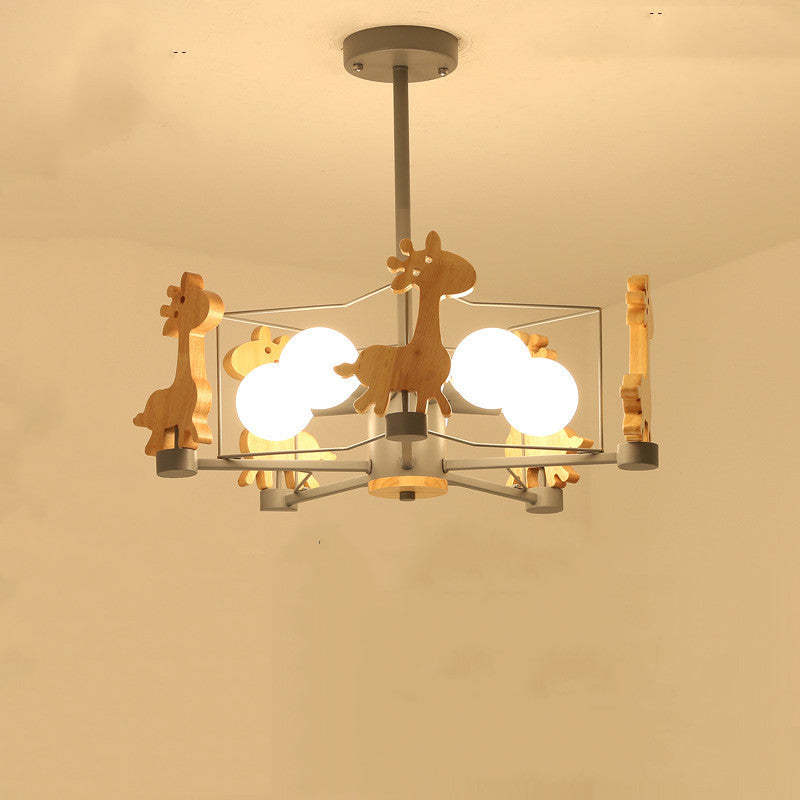 Arisha Giraffes LED Flush Mount Ceiling Light - Neutral Decor