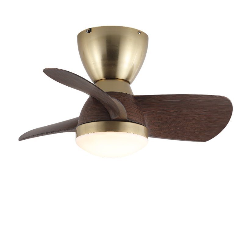Elora Minimalist Brass Wood Ceiling Fan Light-Neutral Decor