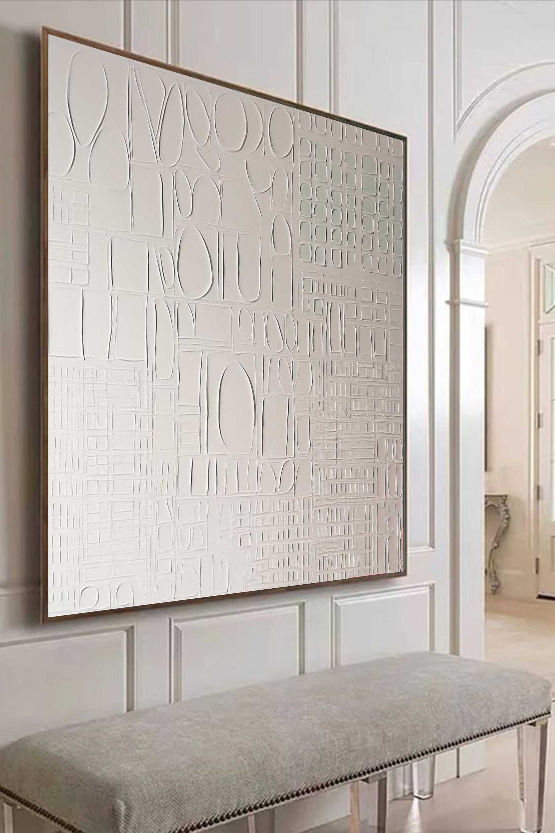 Plaster Art Texture Painting SG246 - Neutralighting
