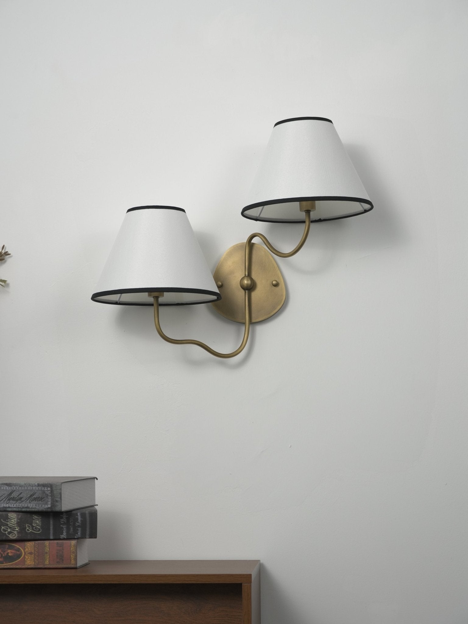 Clara Double Wall Sconce-Neutral Decor