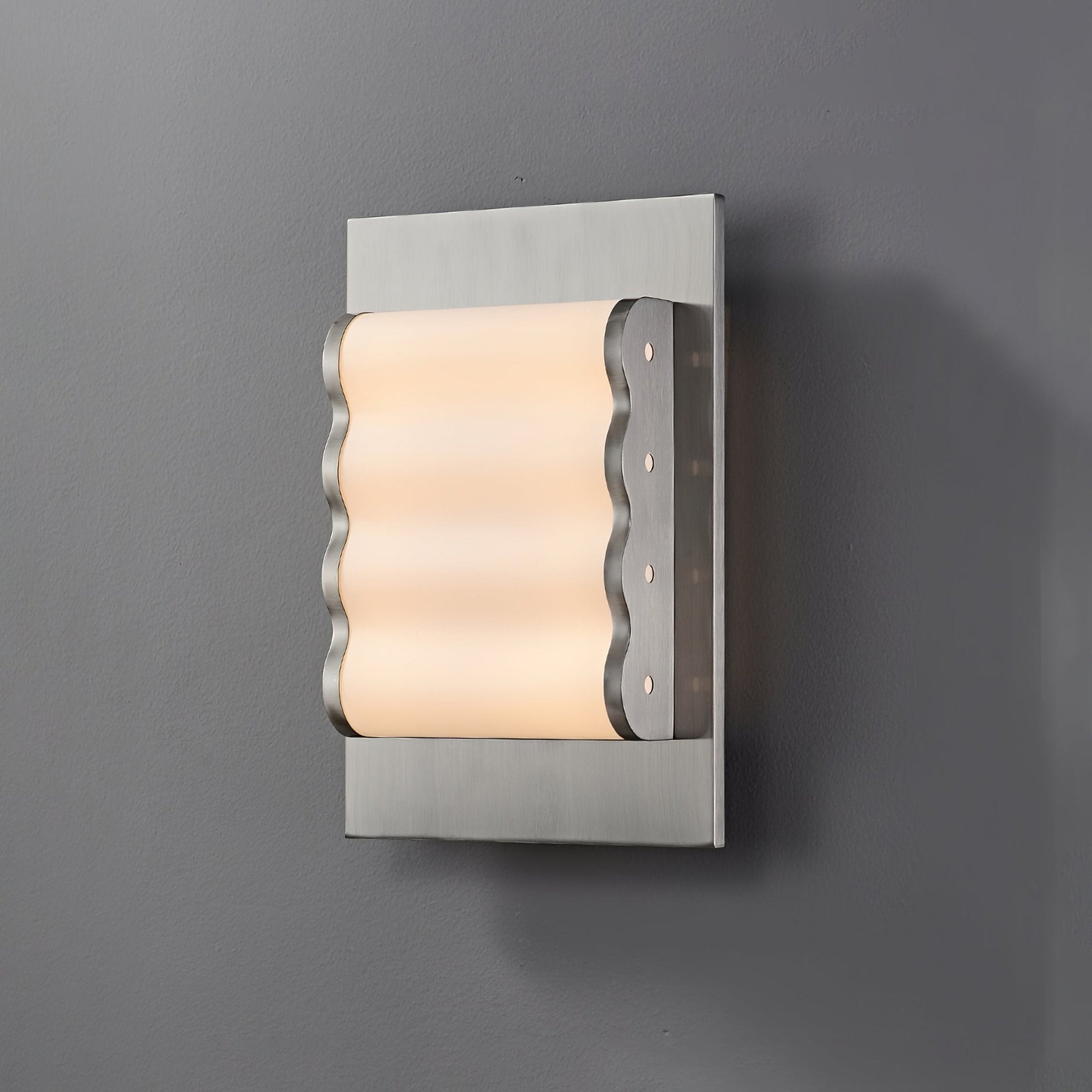 Wave Contemporary Fabric Wall lamp-Neutral Decor