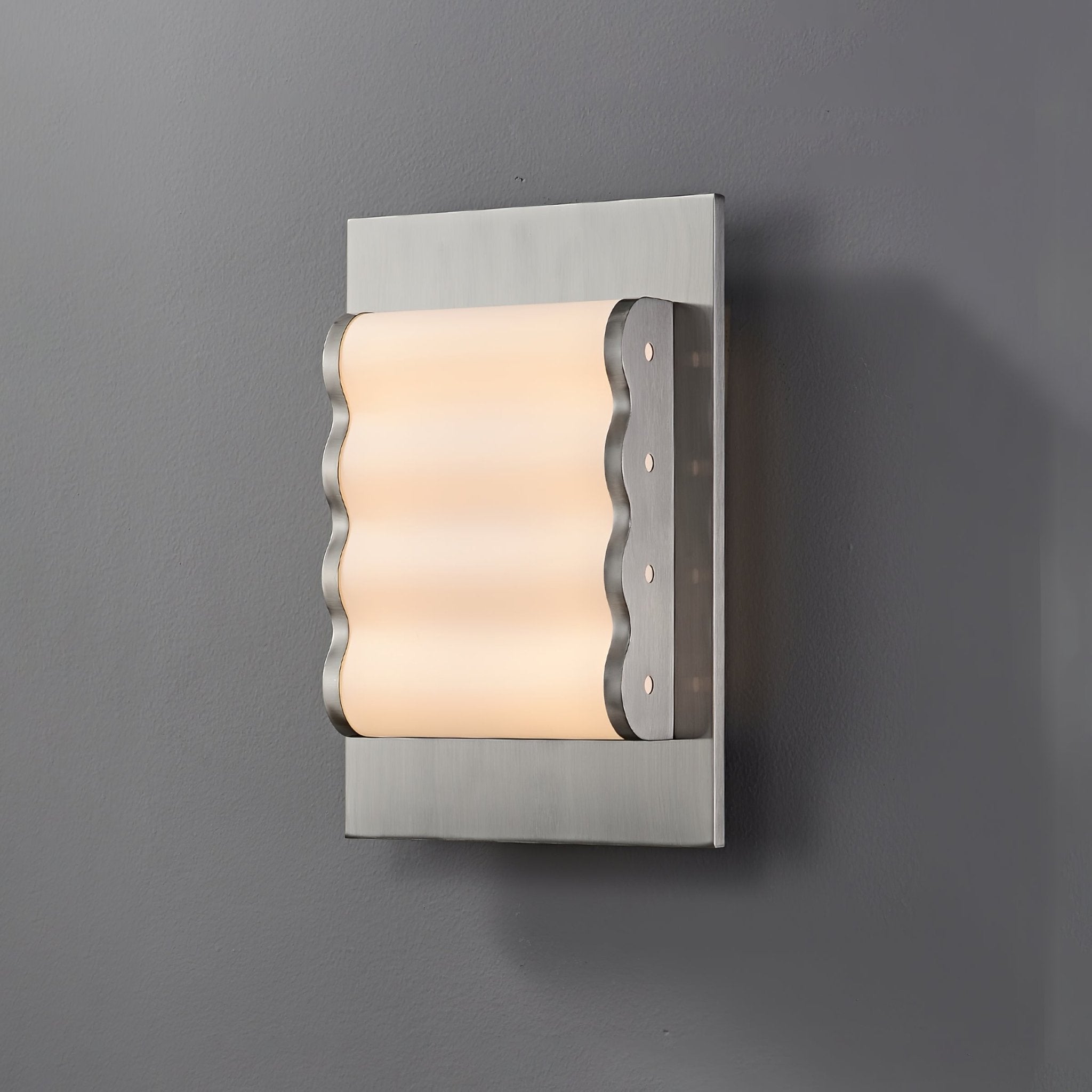 Wave Contemporary Fabric Wall lamp-Neutral Decor