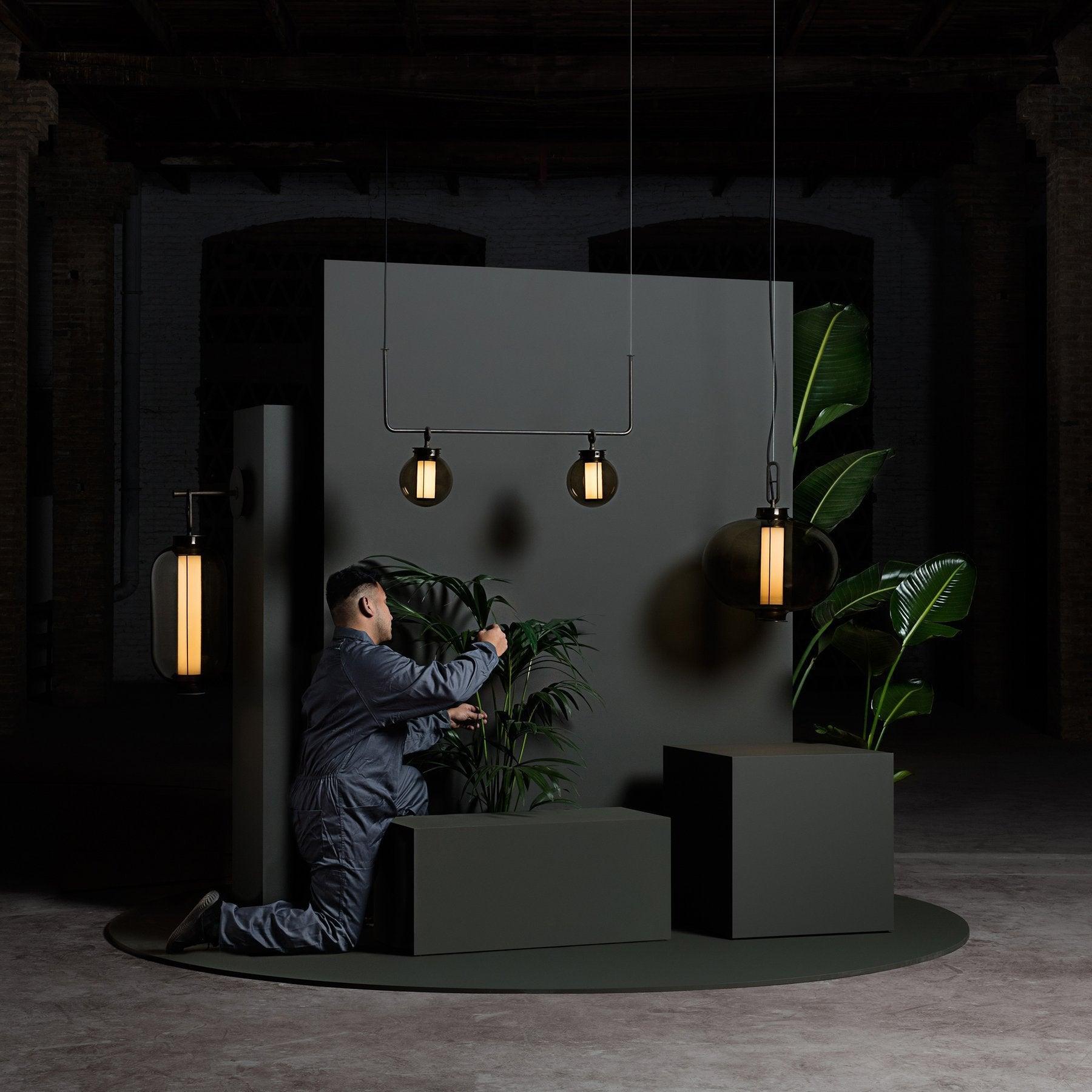 Uphaos Modern Minimalist Family Glass Pendant Light-Neutral Decor