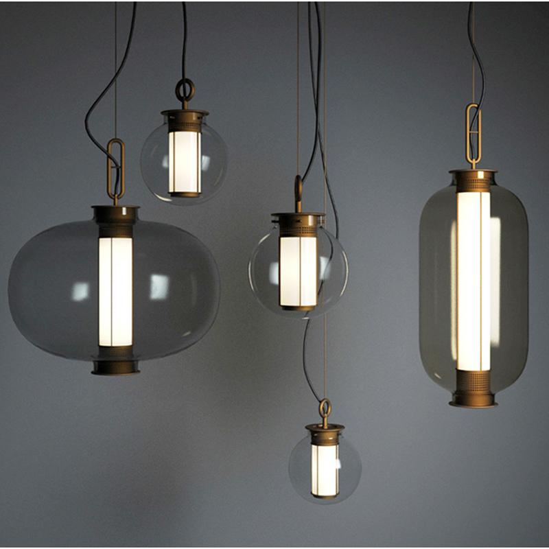 Uphaos Modern Minimalist Family Glass Pendant Light-Neutral Decor