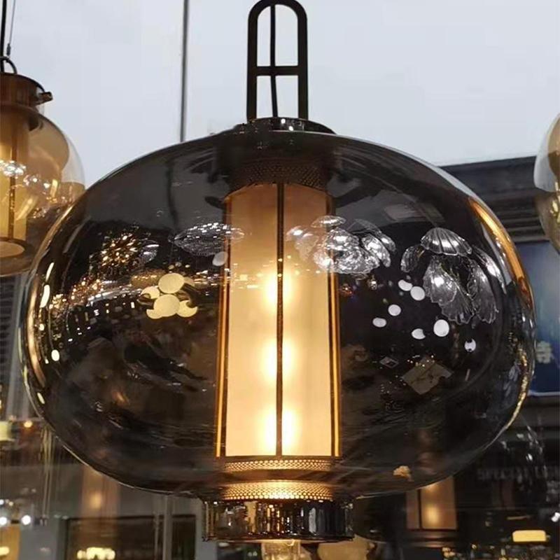 Uphaos Modern Minimalist Family Glass Pendant Light-Neutral Decor
