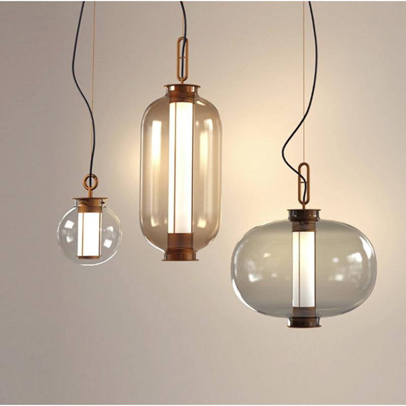 Uphaos Modern Minimalist Family Glass Pendant Light-Neutral Decor