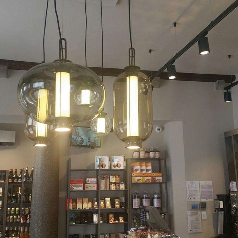 Uphaos Modern Minimalist Family Glass Pendant Light-Neutral Decor