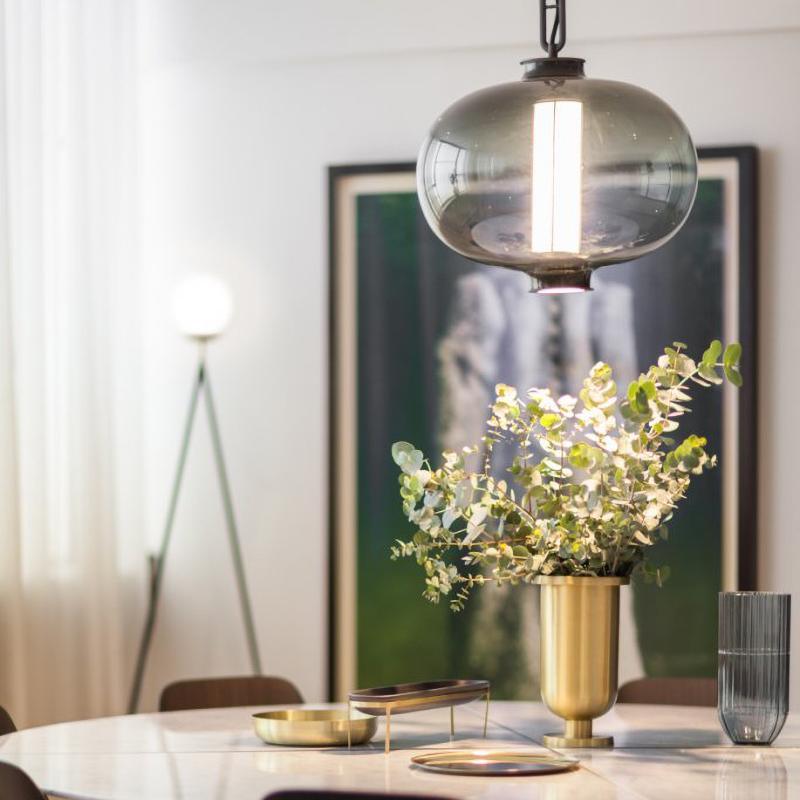 Uphaos Modern Minimalist Family Glass Pendant Light-Neutral Decor