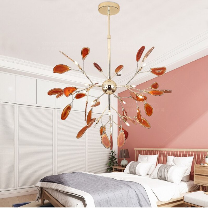 Arisha Flower Branch Semi-flush Mount Ceiling Light, 4 Colour - Neutral Decor