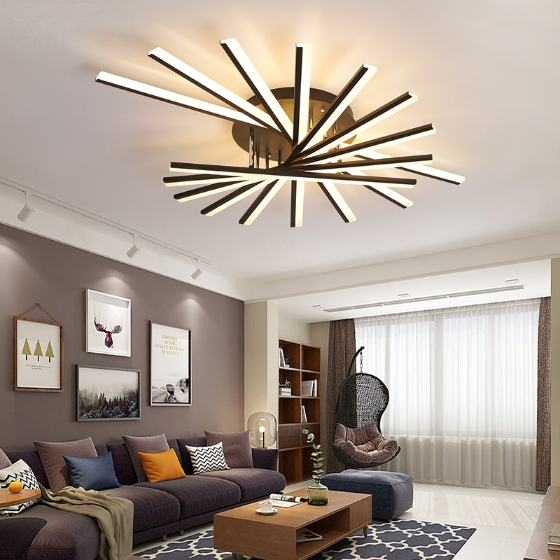 Arisha Linear Flush Mount Ceiling Light, 4 Colour - Neutral Decor