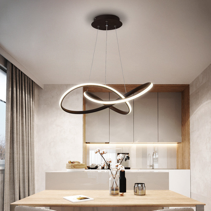 Arisha Modern Led Pendant Light, Black/White, Living Room/Bedroom - Neutral Decor