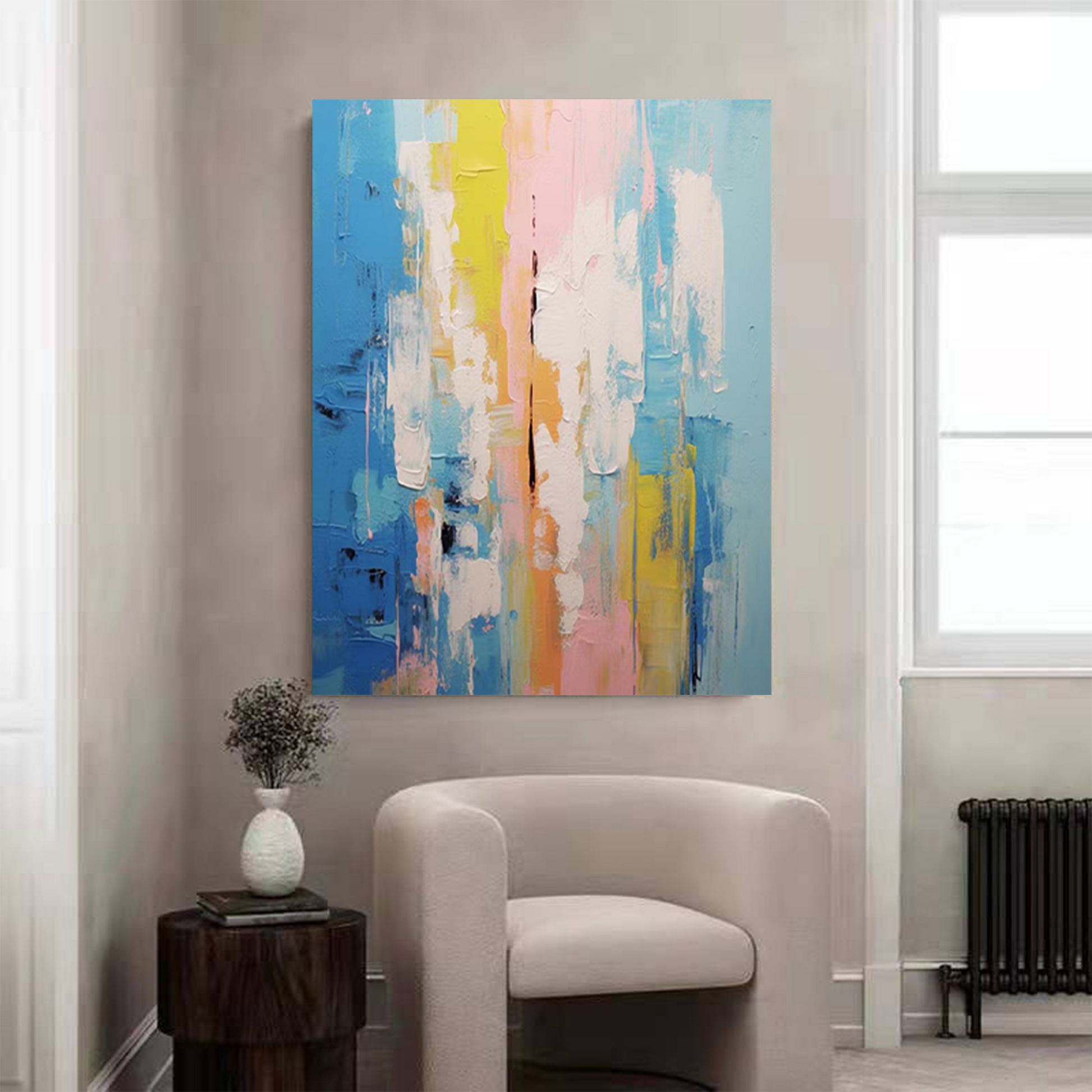 Abstract Canvas Art AB036 - Neutralighting