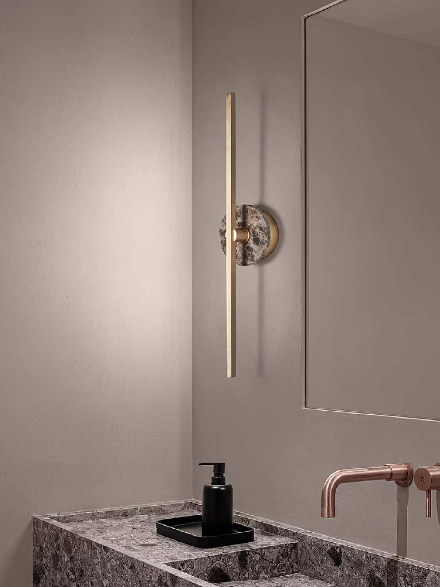 Elmarir Linear Alabaster Wall Light-Neutral Decor
