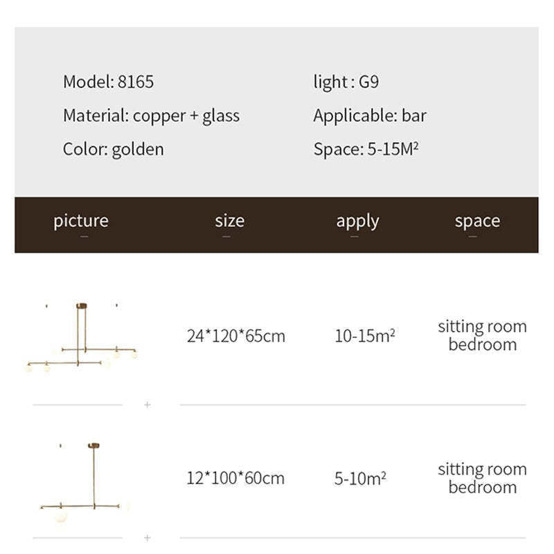 Valentina Modern Golden Bubble Copper Pendant Light - Neutral Decor