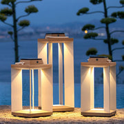 Ernestin Solar Modern Steel Outdoor Floor Lamp