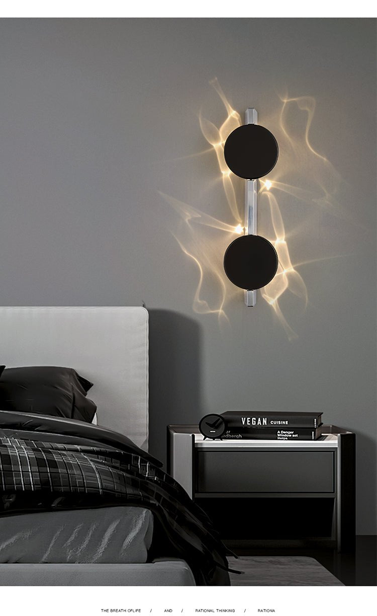 Pethr Wave Minimalist Steel Wall Lamp-Neutral Decor