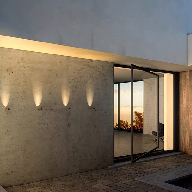 Ray Modern Waterproof Outdoor Wall Lighting, White & Black - Neutral Decor