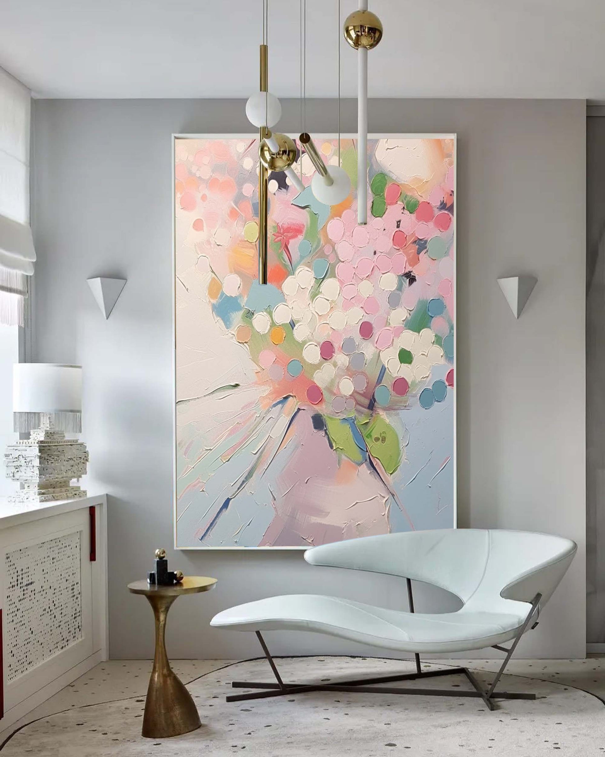 Abstract Canvas Art AB214 - Neutralighting