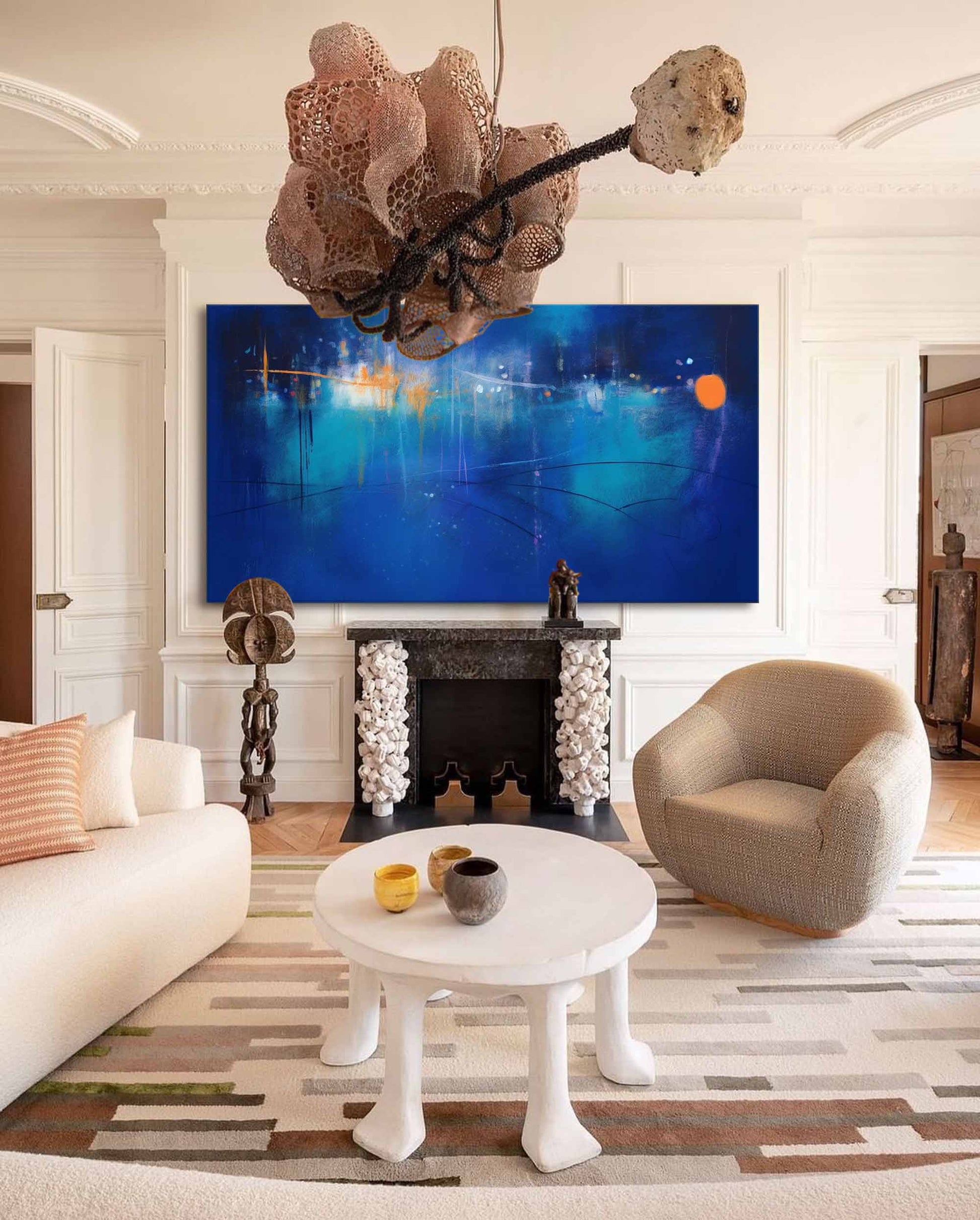 Abstract Canvas Art AB212 - Neutralighting