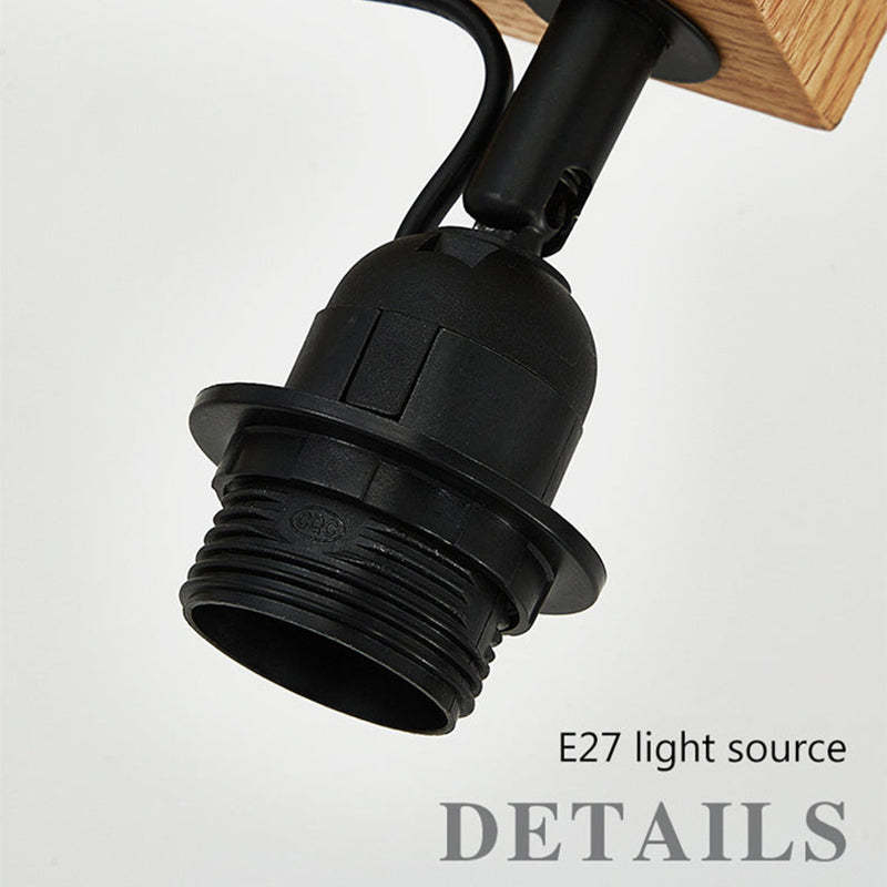 Muto Unique LED Floor Lamp, Wood/Metal, Living Room - Neutral Decor