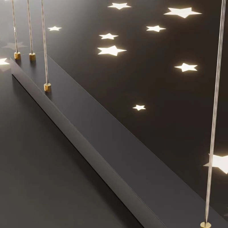Arisha Pendant Light Double-C, Gold/Black Starry-sky - Neutral Decor