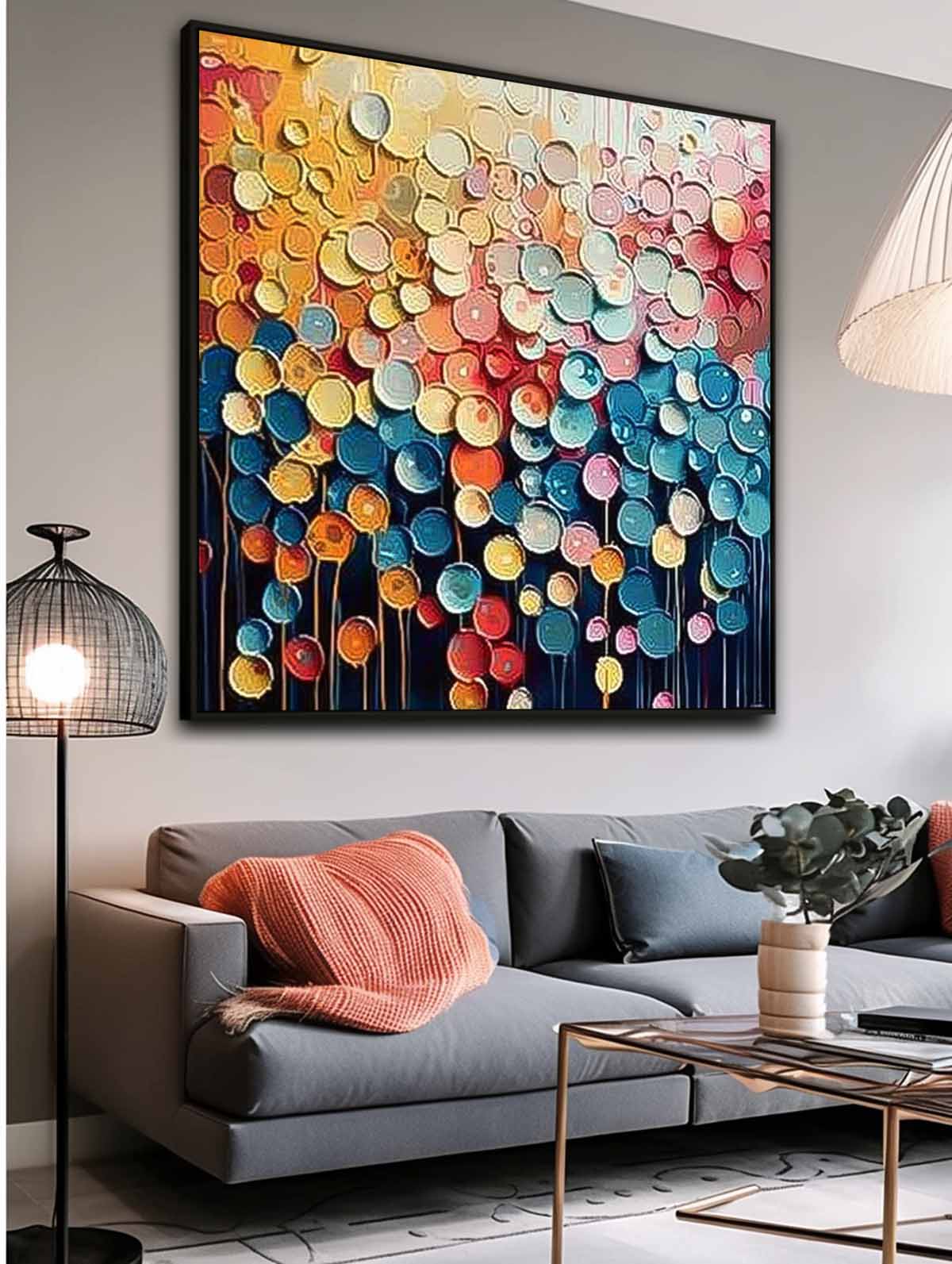 Abstract Canvas Art AB564 - Neutralighting