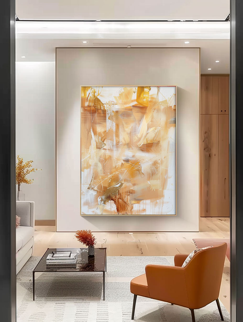 Abstract Canvas Art AB568 - Neutralighting