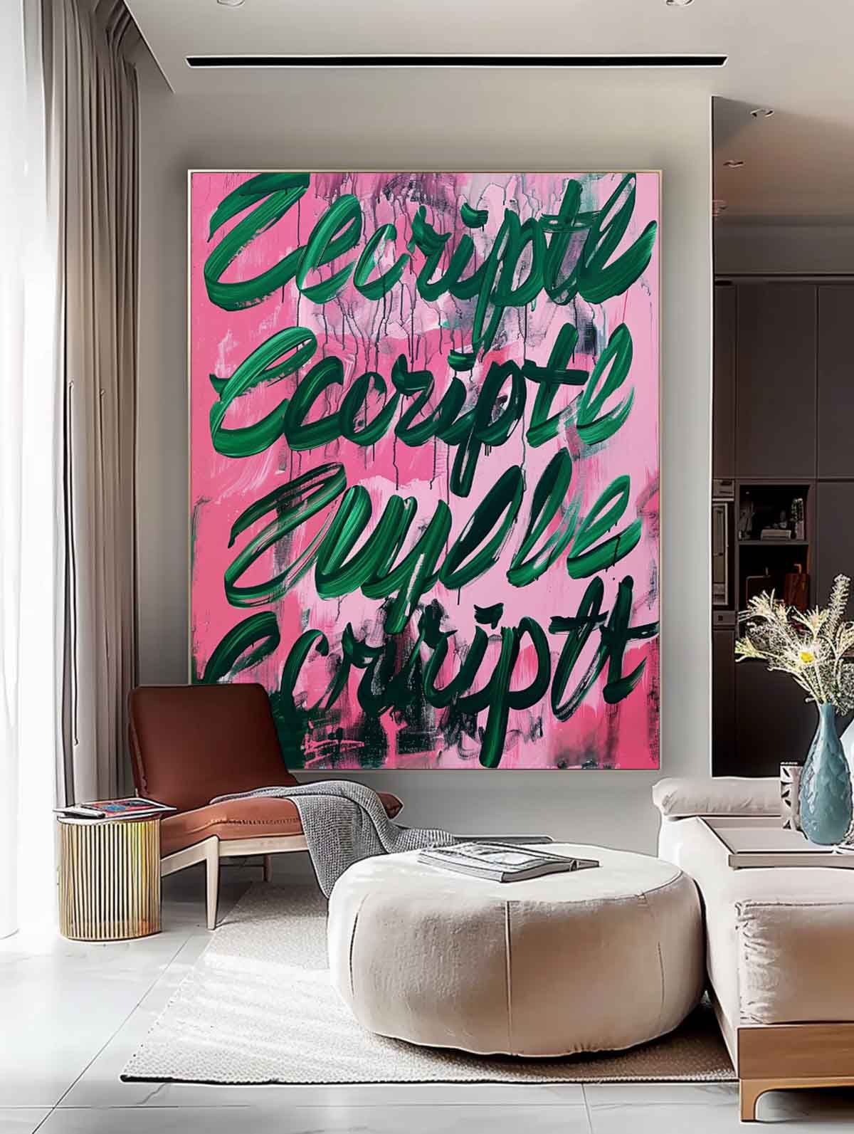 Abstract Canvas Art AB607 - Neutralighting