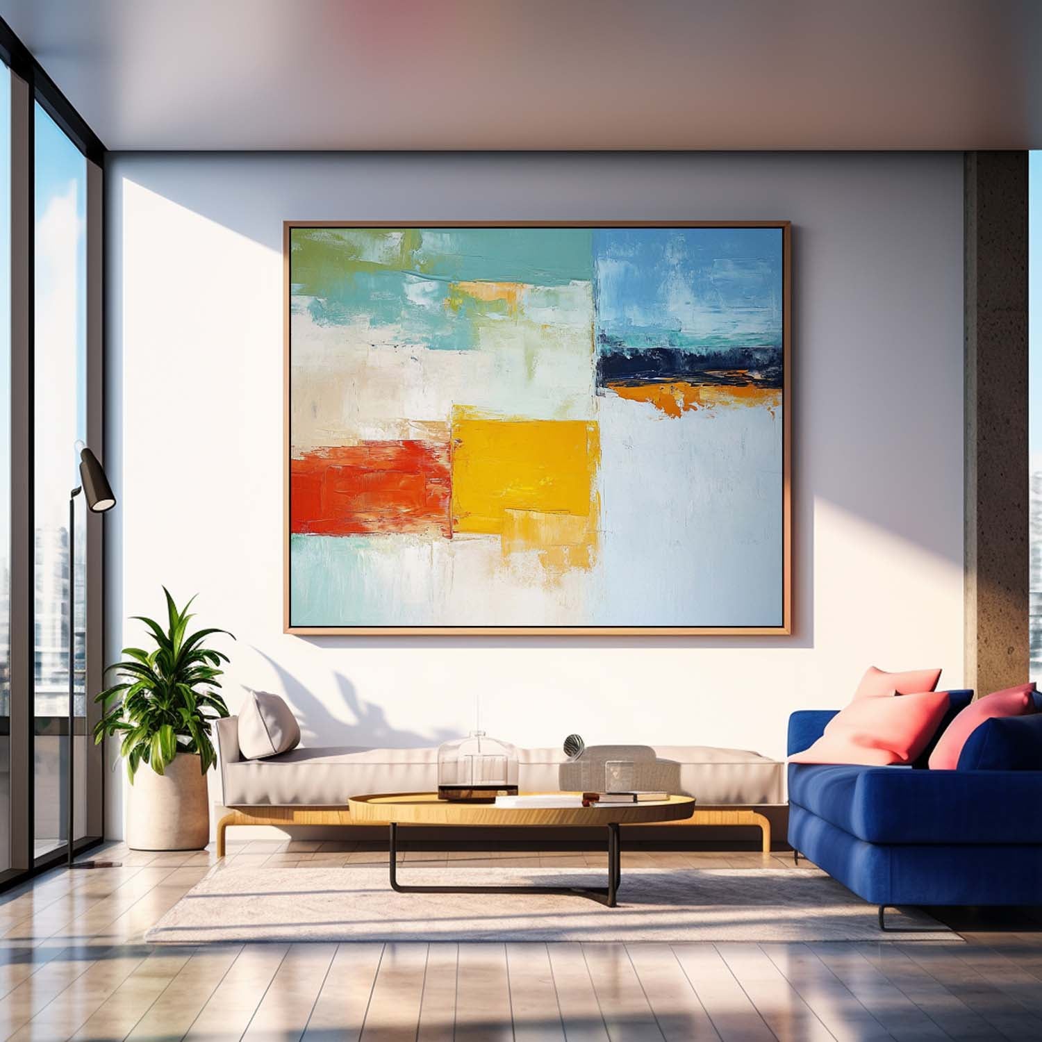 Abstract Canvas Art AB600 - Neutralighting