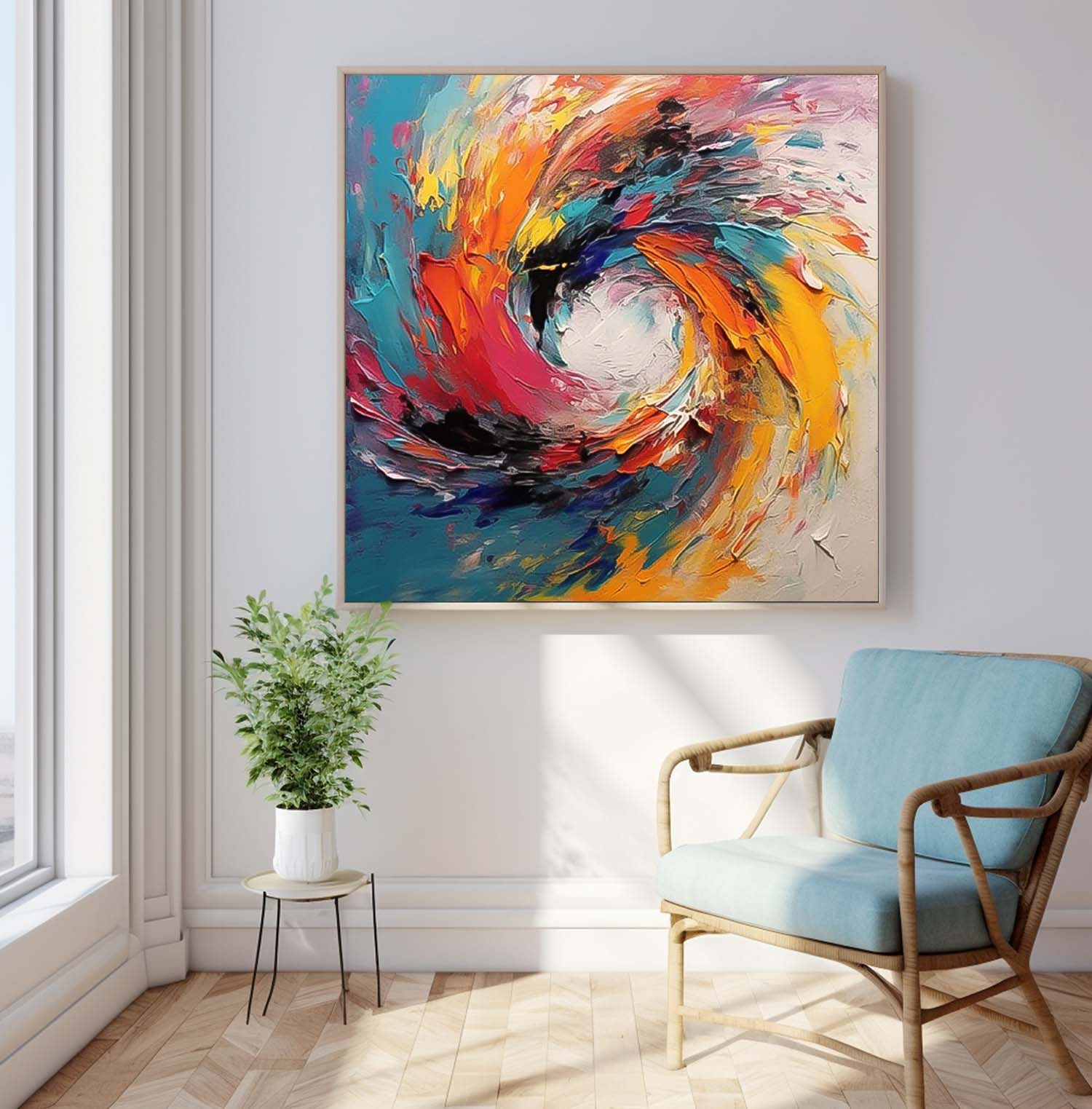 Abstract Canvas Art AB567 - Neutralighting