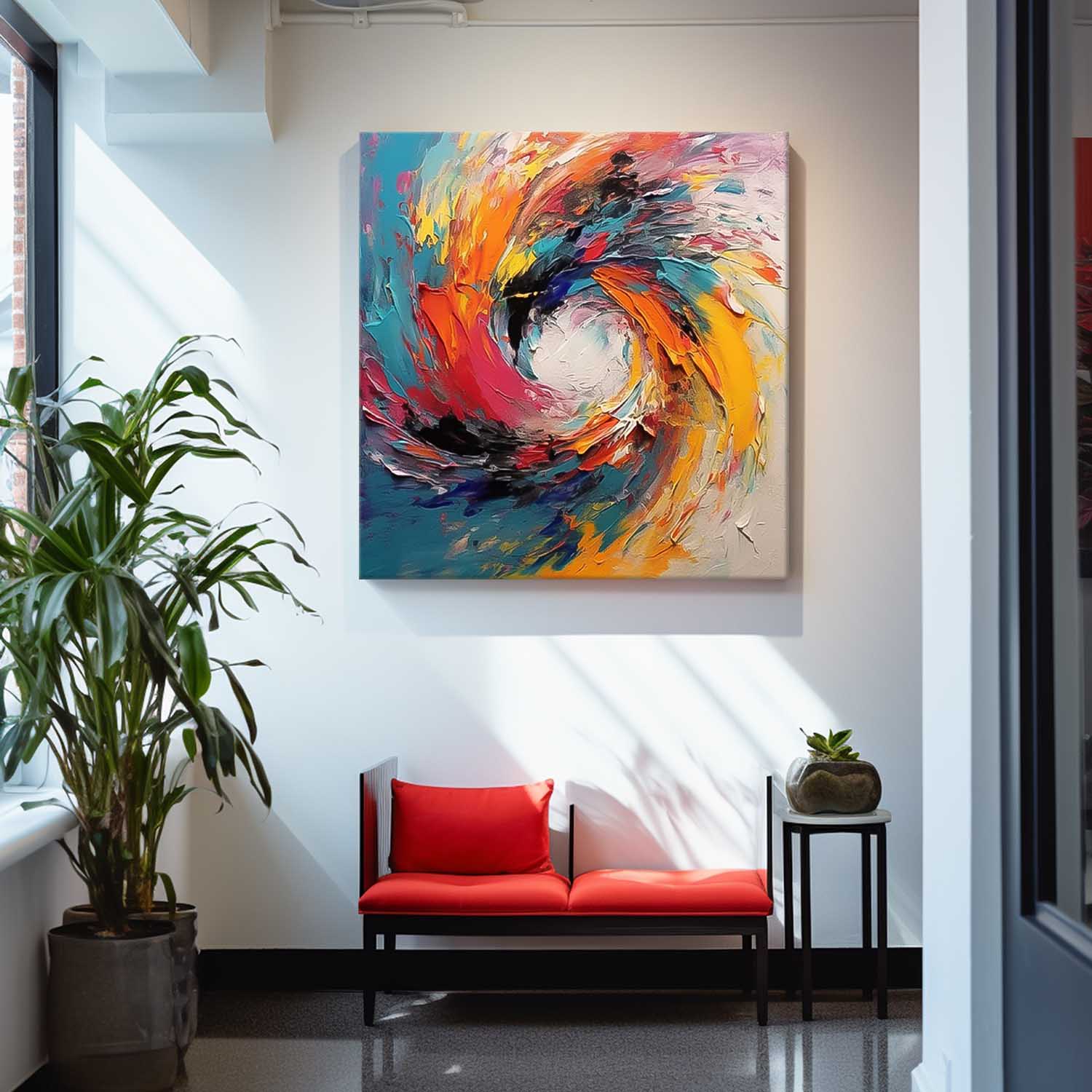 Abstract Canvas Art AB567 - Neutralighting