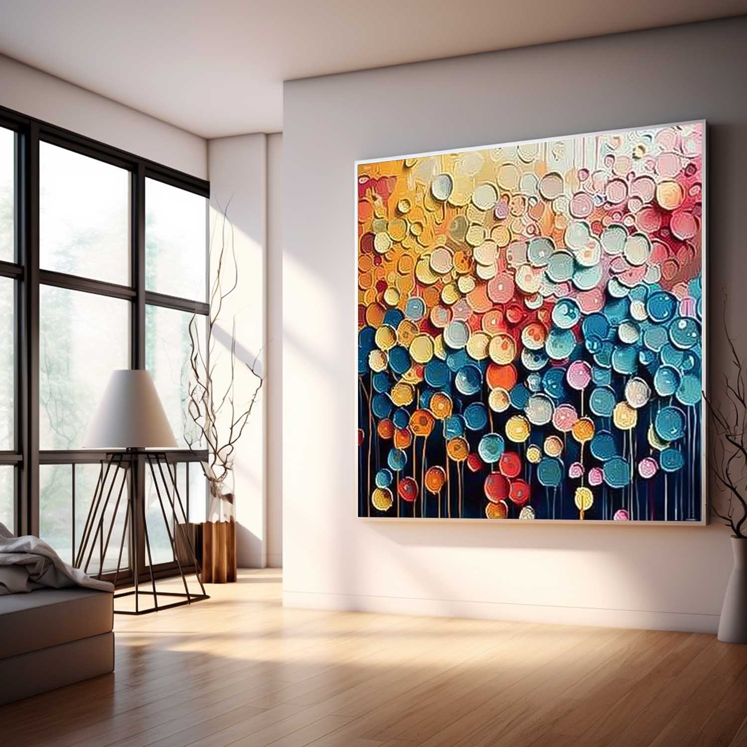Abstract Canvas Art AB564 - Neutralighting