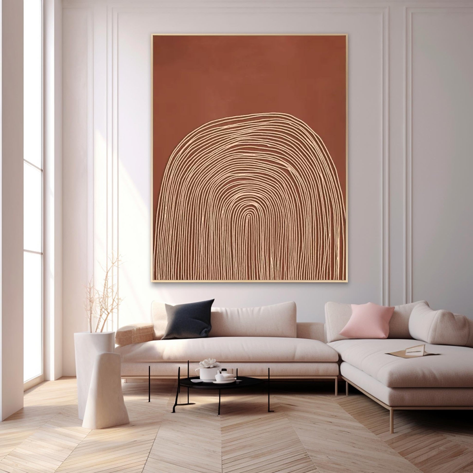 Abstract Canvas Art AB403 - Neutralighting