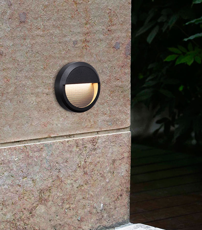 Lester Geometric LED Minimalist Outdoor Step Lights