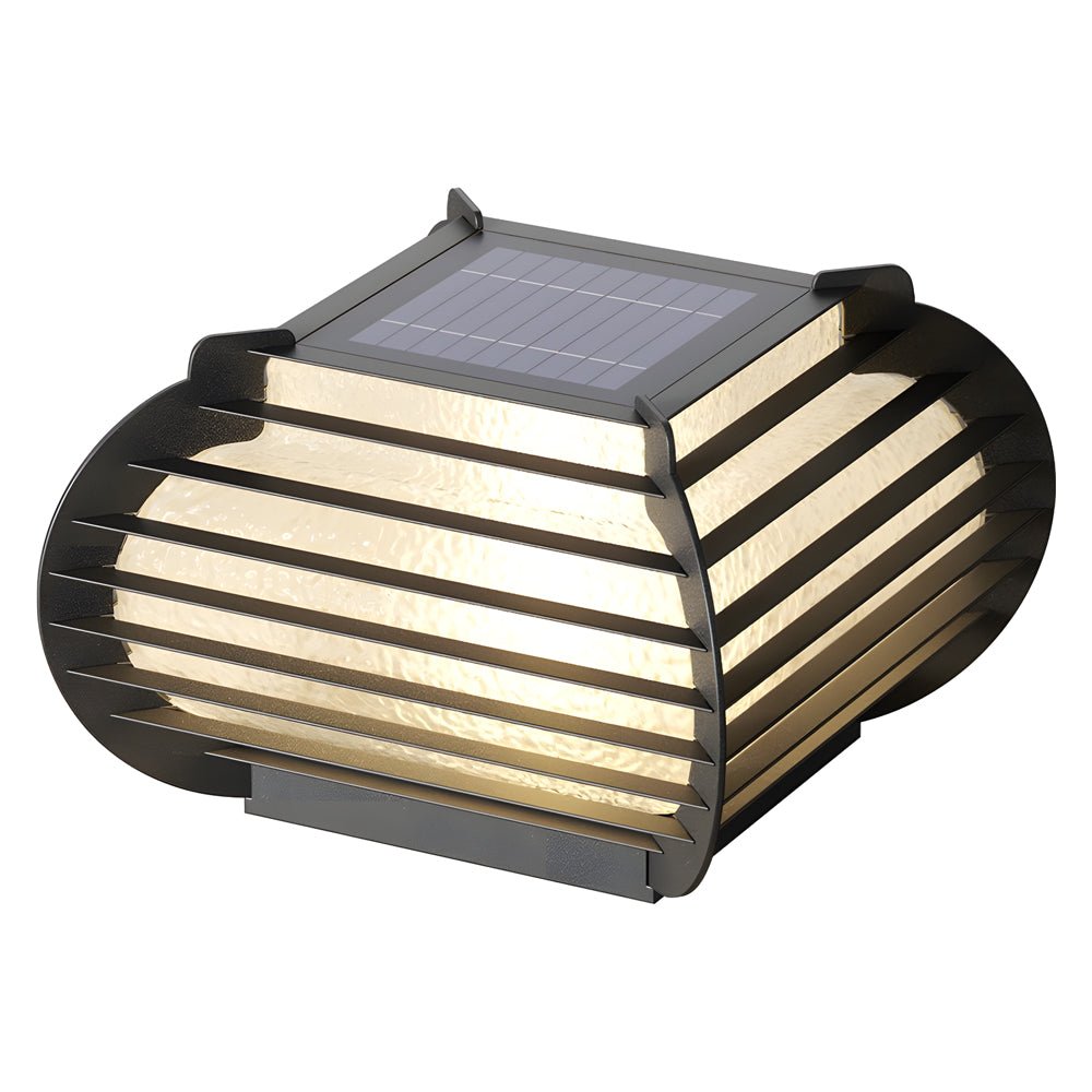 Shelley Lattice Hardiwred/Solar Steel Outdoor Post Pier Mount Light