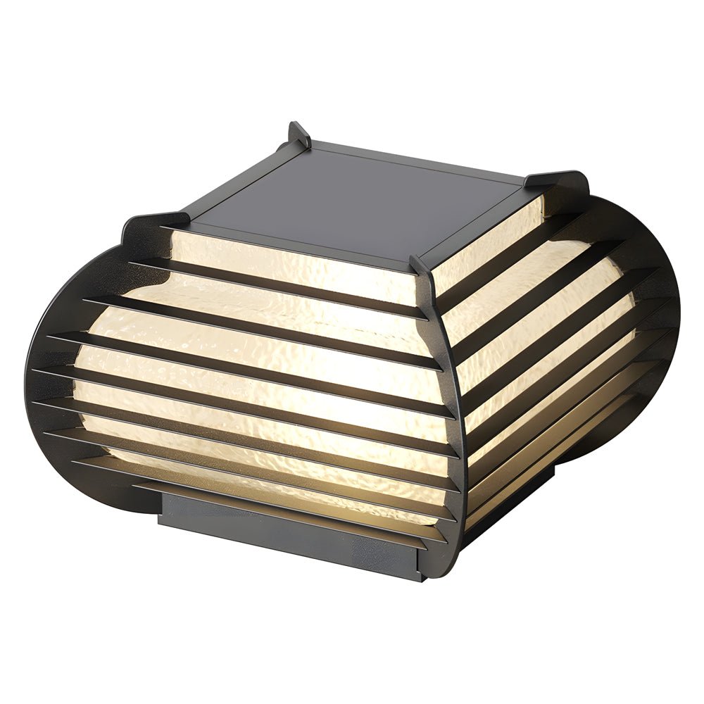 Shelley Lattice Hardiwred/Solar Steel Outdoor Post Pier Mount Light