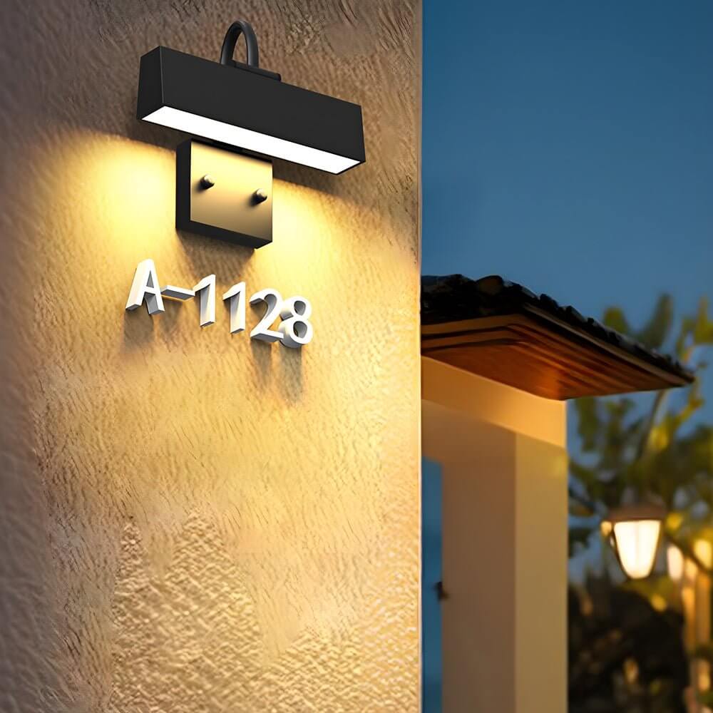 Fres LED House Number Steel Outdoor Wall-Mounted Light