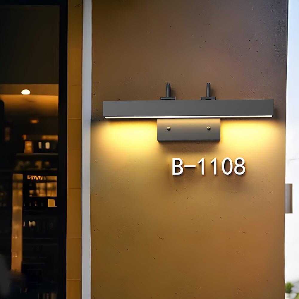 Fres LED House Number Steel Outdoor Wall-Mounted Light